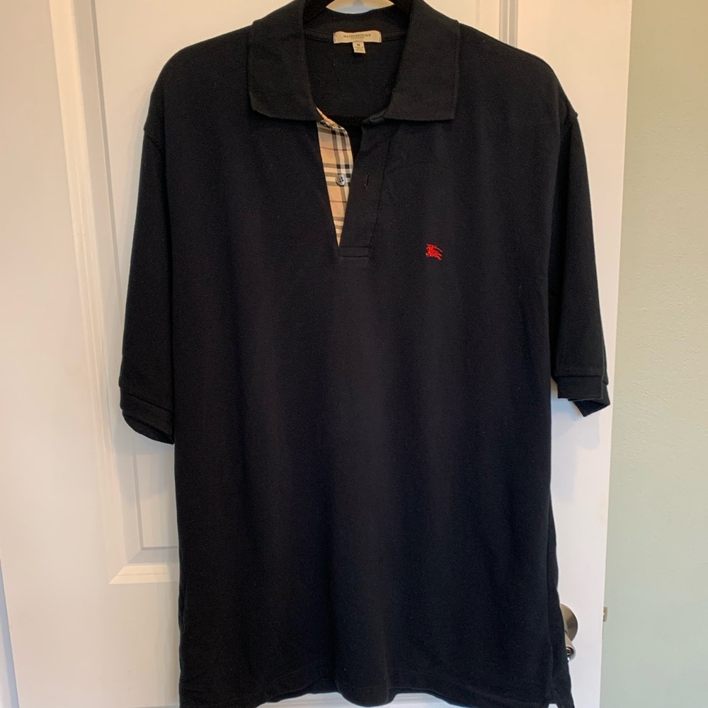 Authentic Mens Burberry short sleeve polo Size M